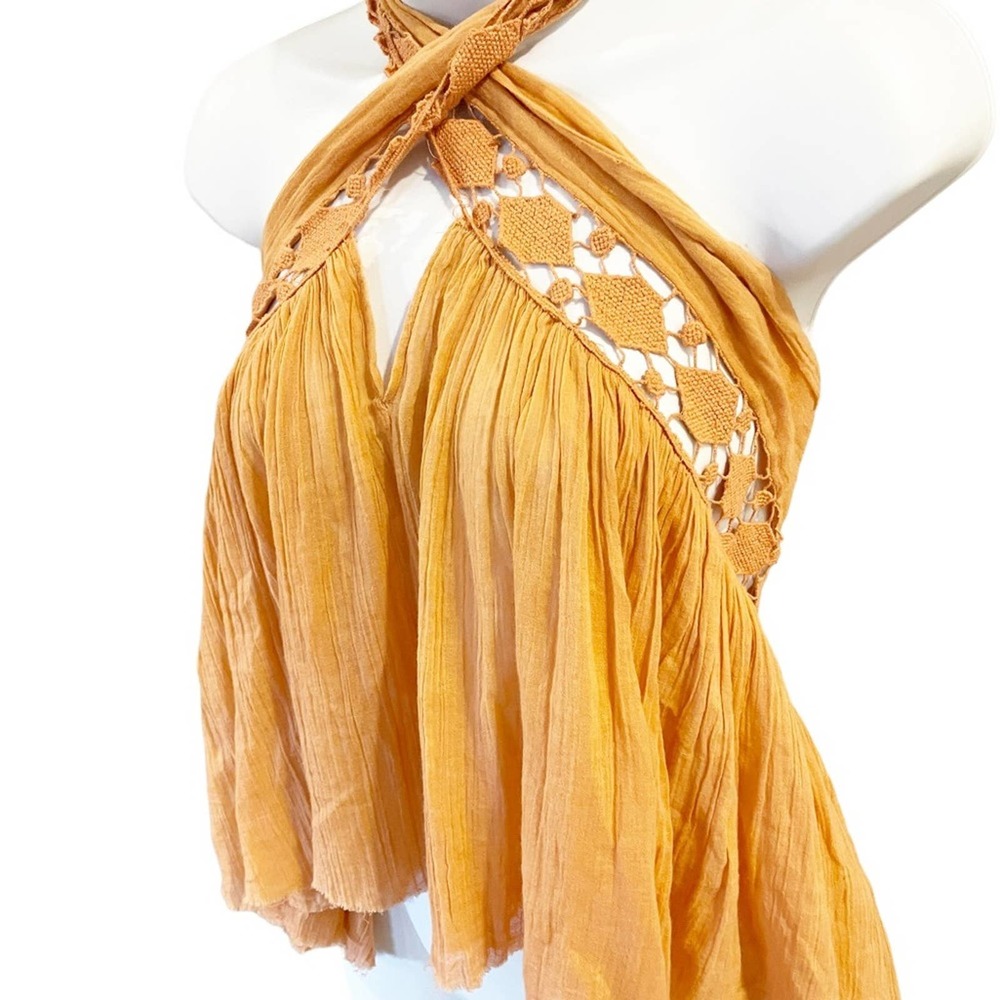 NWT Free People Bohemian Style Halter Top Size XS - Picture 6 of 11